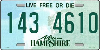 NH license plate 1434610