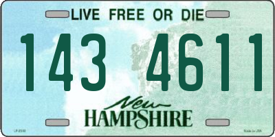NH license plate 1434611