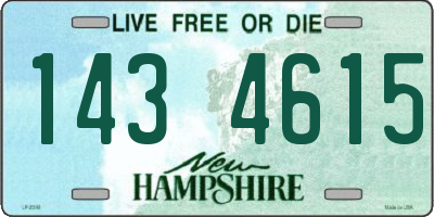 NH license plate 1434615