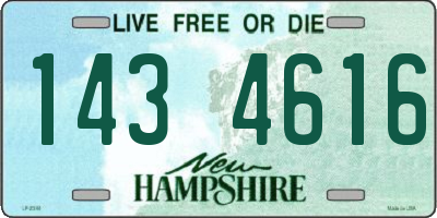 NH license plate 1434616