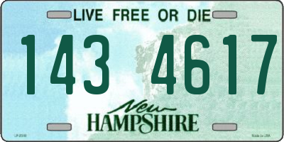 NH license plate 1434617