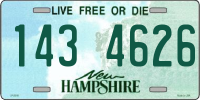 NH license plate 1434626