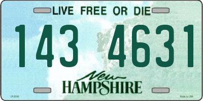 NH license plate 1434631
