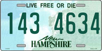 NH license plate 1434634