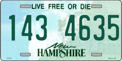 NH license plate 1434635