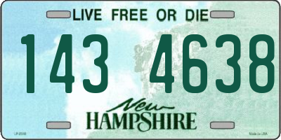 NH license plate 1434638