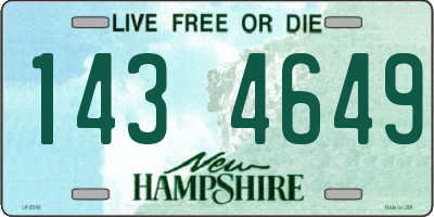 NH license plate 1434649