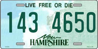 NH license plate 1434650