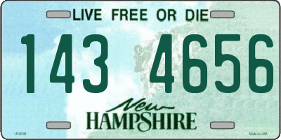NH license plate 1434656