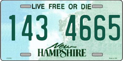 NH license plate 1434665