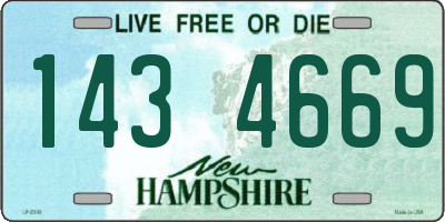 NH license plate 1434669