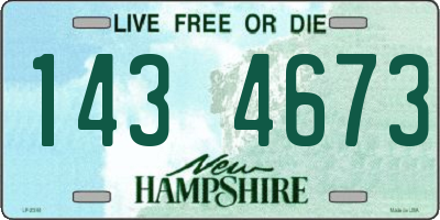 NH license plate 1434673