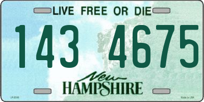 NH license plate 1434675