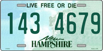 NH license plate 1434679