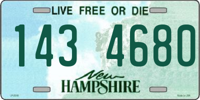 NH license plate 1434680