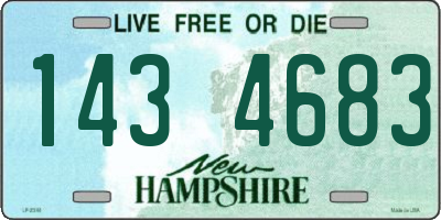 NH license plate 1434683