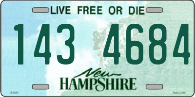 NH license plate 1434684