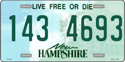 NH license plate 1434693