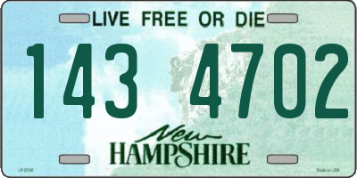 NH license plate 1434702