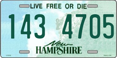 NH license plate 1434705