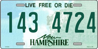 NH license plate 1434724