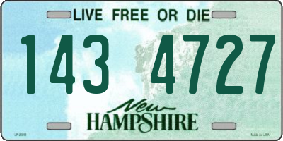 NH license plate 1434727