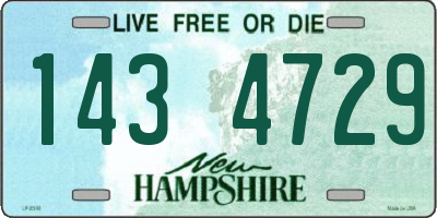 NH license plate 1434729