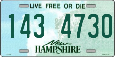 NH license plate 1434730