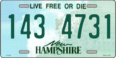 NH license plate 1434731