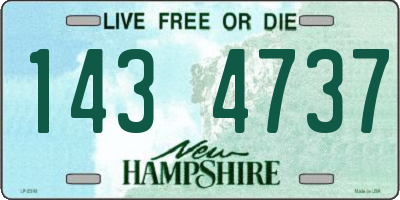 NH license plate 1434737