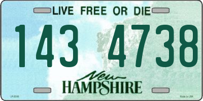 NH license plate 1434738