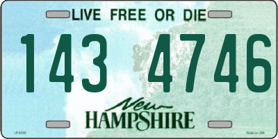 NH license plate 1434746