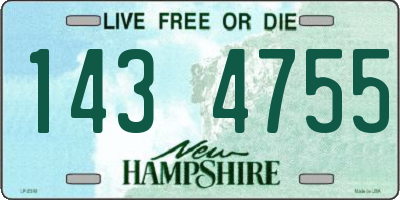 NH license plate 1434755