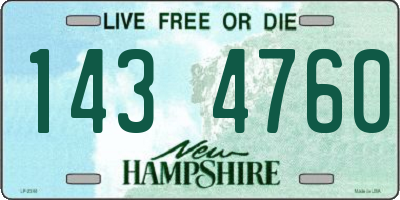 NH license plate 1434760