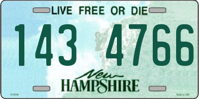 NH license plate 1434766