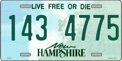 NH license plate 1434775