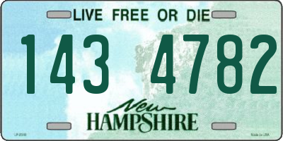 NH license plate 1434782