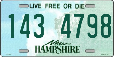 NH license plate 1434798