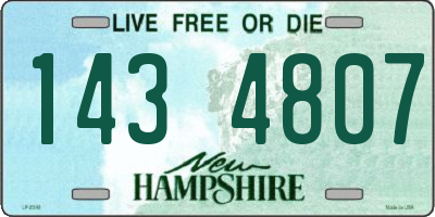 NH license plate 1434807