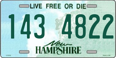 NH license plate 1434822