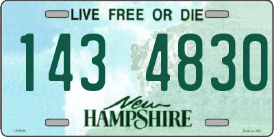 NH license plate 1434830