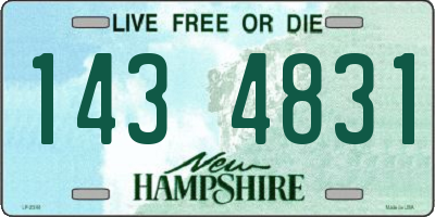 NH license plate 1434831