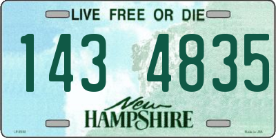 NH license plate 1434835