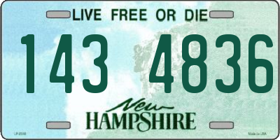 NH license plate 1434836