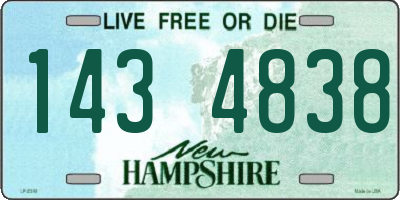 NH license plate 1434838