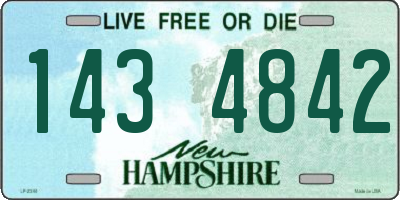 NH license plate 1434842