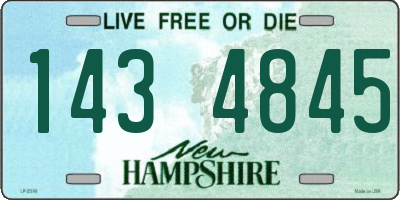 NH license plate 1434845