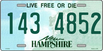 NH license plate 1434852