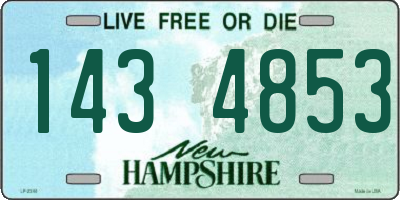 NH license plate 1434853