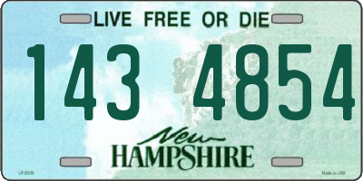 NH license plate 1434854